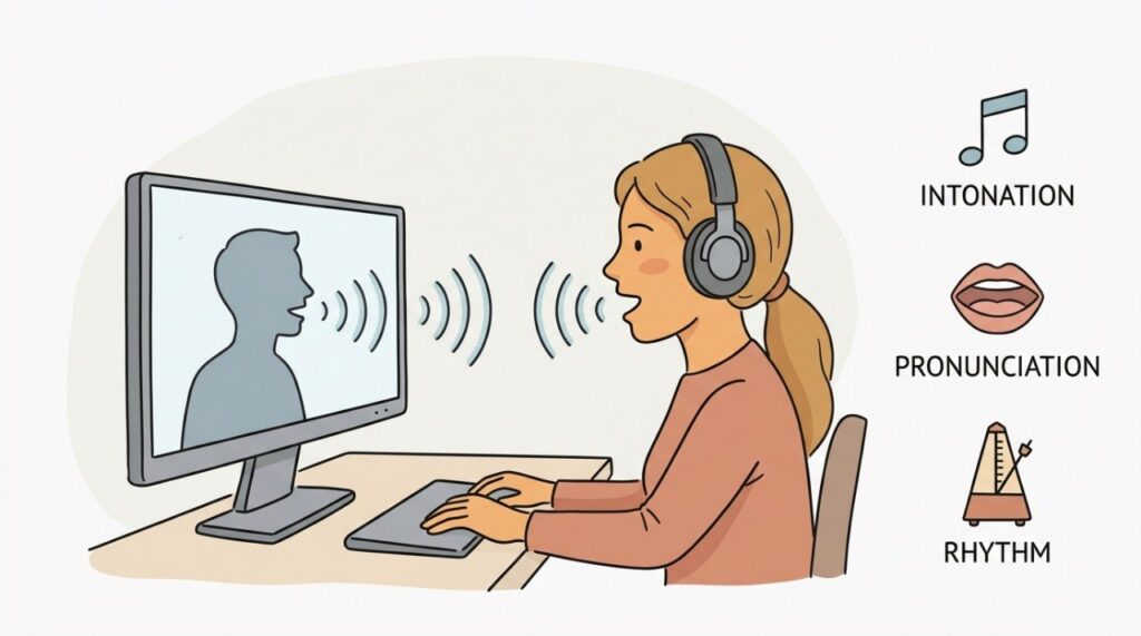 Техника shadowing для улучшения произношения
