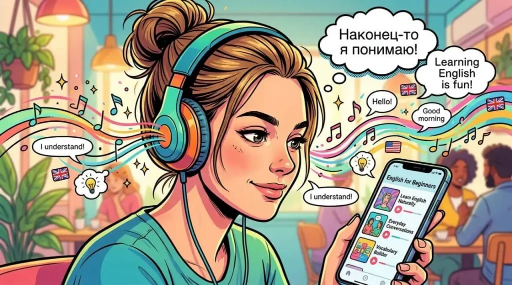 Аудирование английского языка через подкасты для начинающих