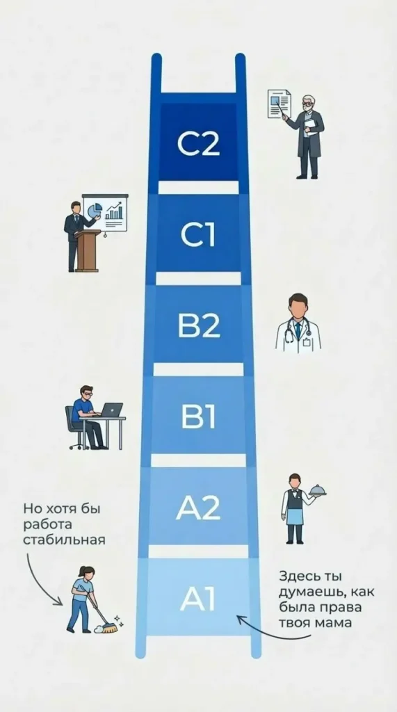 какой уровень английского нужен для работы за границей