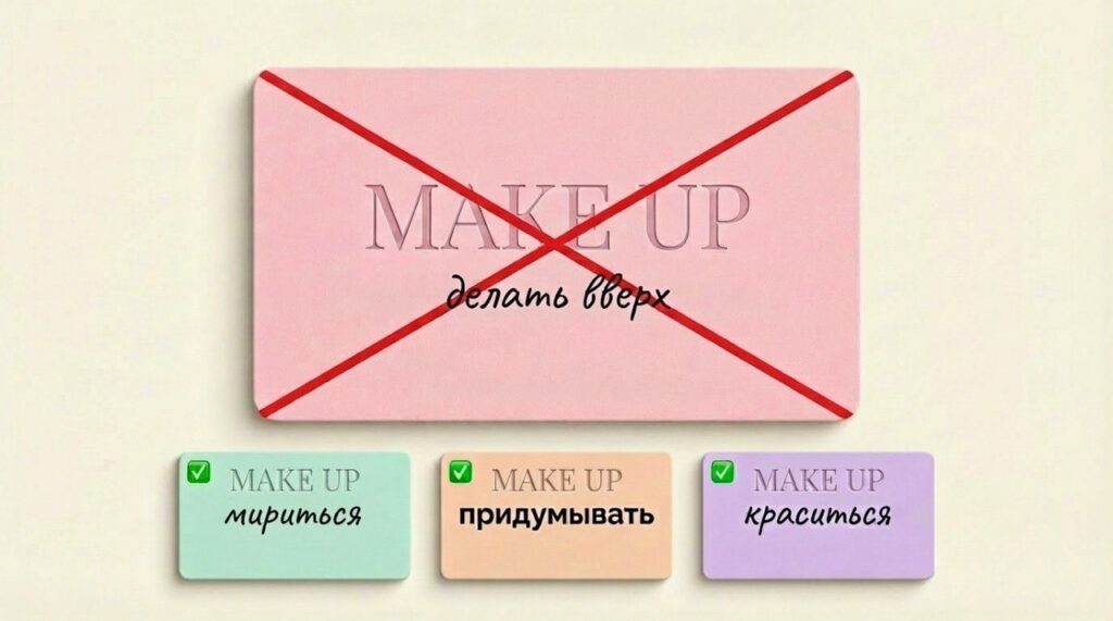 частые ошибки с фразовыми глаголами make в английском