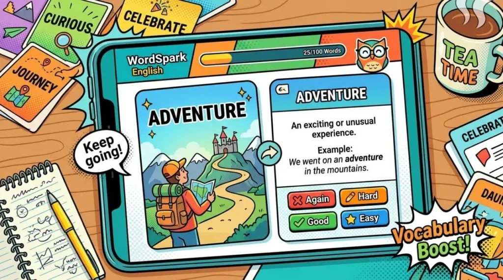 Приложение для изучения английских слов методом интервальных повторений