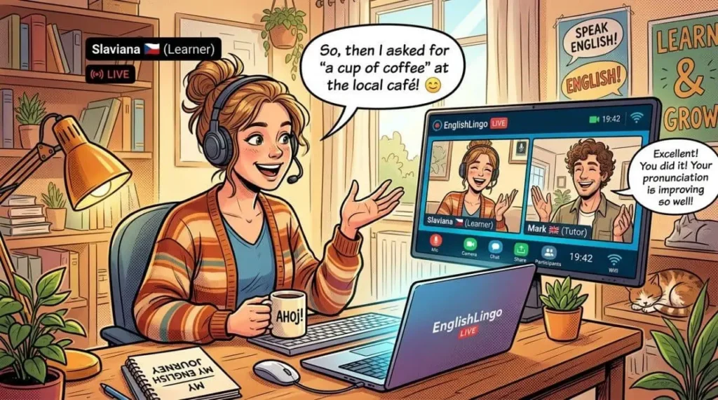 Разговорная практика английского языка онлайн с AI-тьютором