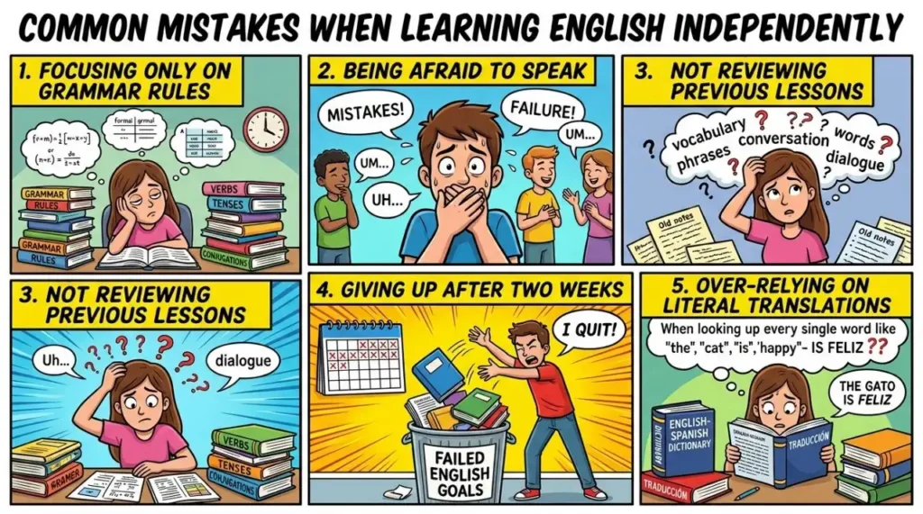 ошибки при самостоятельном изучении английского языка